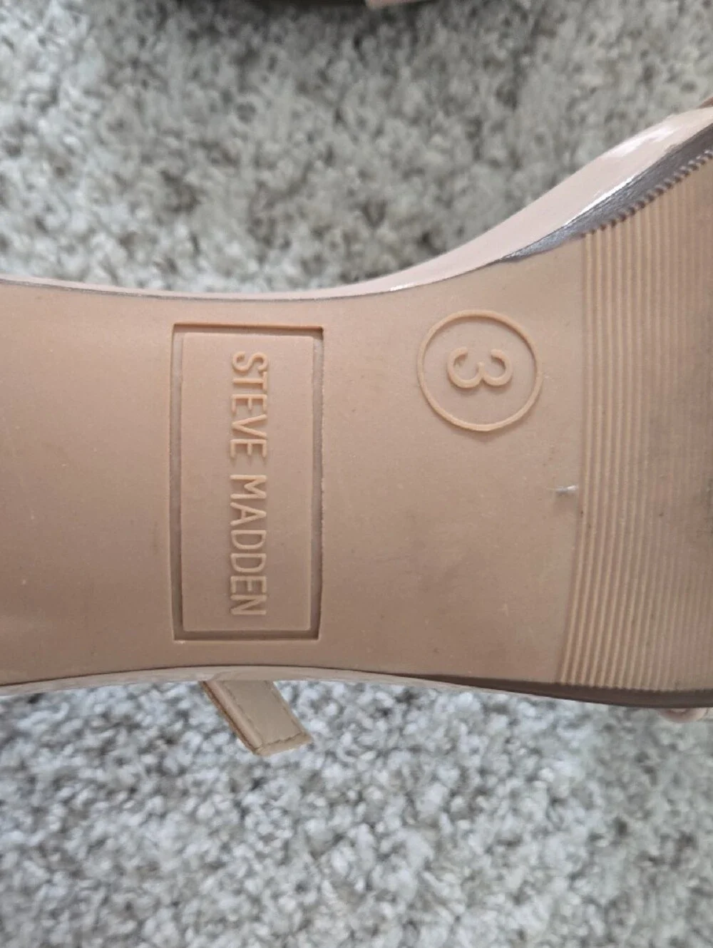 Steve Madden Pink Nude Ankle-Strap Block Heel Sandals